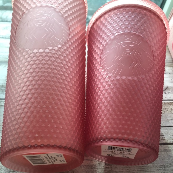 Starbucks 2022 Valentine’s Day Studded Jelly Pink Lemonade Set - Picture 3 of 6